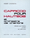 CASANOVA Andr� Capriccio hautbois et piano (r�duction) partition