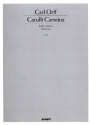 Catulli Carmina f�r Soli (ST), gemischter Chor (SSAATTBB), 4 Klaviere, Pauken und Schl Partitur