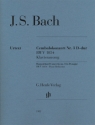 Cembalokonzert Nr.3 D-dur BWV1054 f�r 2 Klaviere zu vier H�nden Klavierauszug