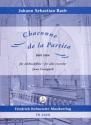 Chaconne de la Partita BWV1004 f�r Altblockfl�te