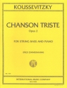 Chanson triste op.2 for double bass and piano