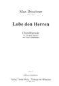 Choralfantasie �ber Lobe den Herren f�r Orgel (manualiter)