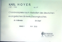 Choralvorspiele op.57 Band 1 f�r Orgel nach Melodien des deutschen EG