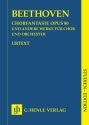Chorfantasie op.80 und andere Werke f�r Chor und Orchester Studienpartitur
