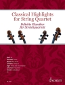Classical Highlights f�r Streichquartett (Kontrabass ad lib) Partitur und Stimmen