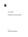 Collected Choral Works complete study scores new edition 2009
