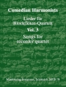 Comedian Harmonists Lieder Band 3 f�r 4 Blockfl�ten (AATB) Partitur