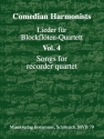 Comedian Harmonists Lieder Band 4 f�r 4 Blockfl�ten (AATB) Partitur