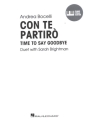 Con Te Partir� (Time to Say Goodbye) for piano, vocal and guitar