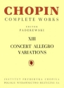 Concert Allegro, Variations for PIANO