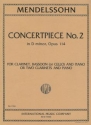 Concert Piece op.114,2 for clarinet, bassoon (cello) and piano d minor (or 2 clarinets and piano)
