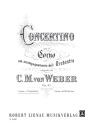 Concertino e-Moll op.45 f�r Horn und Orchester f�r Horn und Klavier