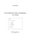 Concertino for alto saxophone and strings score and parts (strings 3-3-2-2-1)