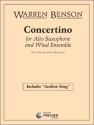 Concertino for alto saxophone and wind ensemble for alto saxophone and piano