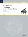 Concertino on two Russian themes f�r Klavier 4-h�ndig