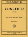 Concerto a major for double bass and piano