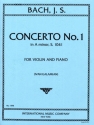 Concerto a Minor BWV1041 for violin and piano