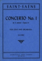Concerto A minor op.33 no.1 for cello and orchestra study score