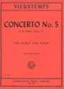 Concerto a minor op.37 no.5 for violin and piano