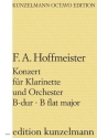 Concerto B-Dur f�r Klarinette und Orchester Partitur