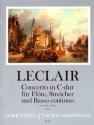 Concerto C-Dur op.7,3: f�r Fl�te, Streicher und Bc Partitur
