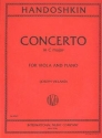 Concerto C major for viola and piano