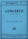 Concerto D major op.1 for viola and piano