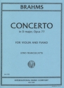Concerto D major op.77 for violin and piano