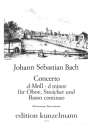 Concerto d-Moll f�r Oboe, Streicher und Bc f�r Oboe und Klavier