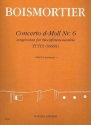Concerto d-Moll Nr. 6 f�r Blockfl�tenensemble (TTTTT) Partitur und Stimmen