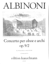 Concerto d-Moll op.9,2 f�r Oboe und Streichorchester Klavierauszug