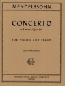 Concerto e minor op.64 for violin and piano