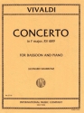 Concerto f major F.VIII:20 for bassoon and piano