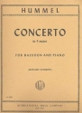 Concerto f major for bassoon and piano