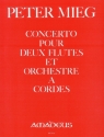 Concerto f�r 2 Fl�ten und Streichorchester Partitur