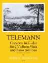 Concerto G-Dur f�r 2 Violinen, Viola und Bc Stimmen