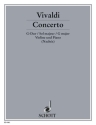 Concerto G-Dur RV 298/PV 100 f�r Violine, Streicher und Orgel Klavierauszug mit Solostimme