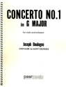 Concerto G major no.1 op.2 for violin and orchestra score