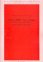 Concerto pastorale op.1,10 f�r Streichorchester und Orgel (Cembalo) Partitur (=Cembalo/Orgel)