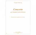Concerto pour saxophone alto et orchestre pour saxophone alto et piano