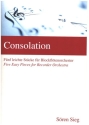 Consolation f�r Blockfl�tenorchester Partitur und Stimmen