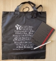 D'Arezzo pack 1 Golden Pencil, 1 Notizbuch und 1 D'Arezzo-Tragetasche