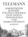 Darmst�dter Konzert f�r 2 Violinen, 2 Violen, VIOLONCELLO UND BC