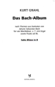 Das Bach-Album f�r 4 Blechbl�ser, z.T. mit Orgel sowie Pauke ad lib. Hohe Bl�ser in B