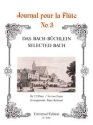 Das Bach-B�chlein 14 ausgew�hlte St�cke f�r 2 Fl�ten Spielpartitur