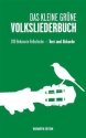 Das kleine gr�ne Volksliederbuch Songbook Melodie/Texte/Akkorde