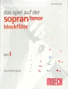 Das Spiel auf der Sopranblockfl�te oder Tenorblockfl�te Band 1 Grundlehrgang