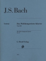 Das Wohltemperierte Klavier Teil 2 ohne Fingers�tze