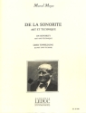 De la sonorit� (dt/en/fr) art et technique pour la flute traversi�re