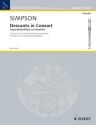 Decants in consort - 7 pieces for 2, 3  and 4 parts for descant recorders score